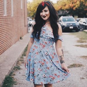 Blue floral dress ❤️